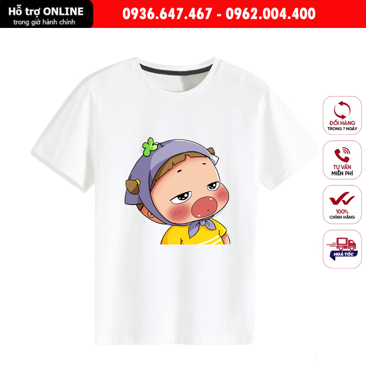 Áo Thun Unisex Nam Nữ Form Đẹp In Hình Quỳnh Aka  - Chất Vải Cotton Đẹp Mịn Mát