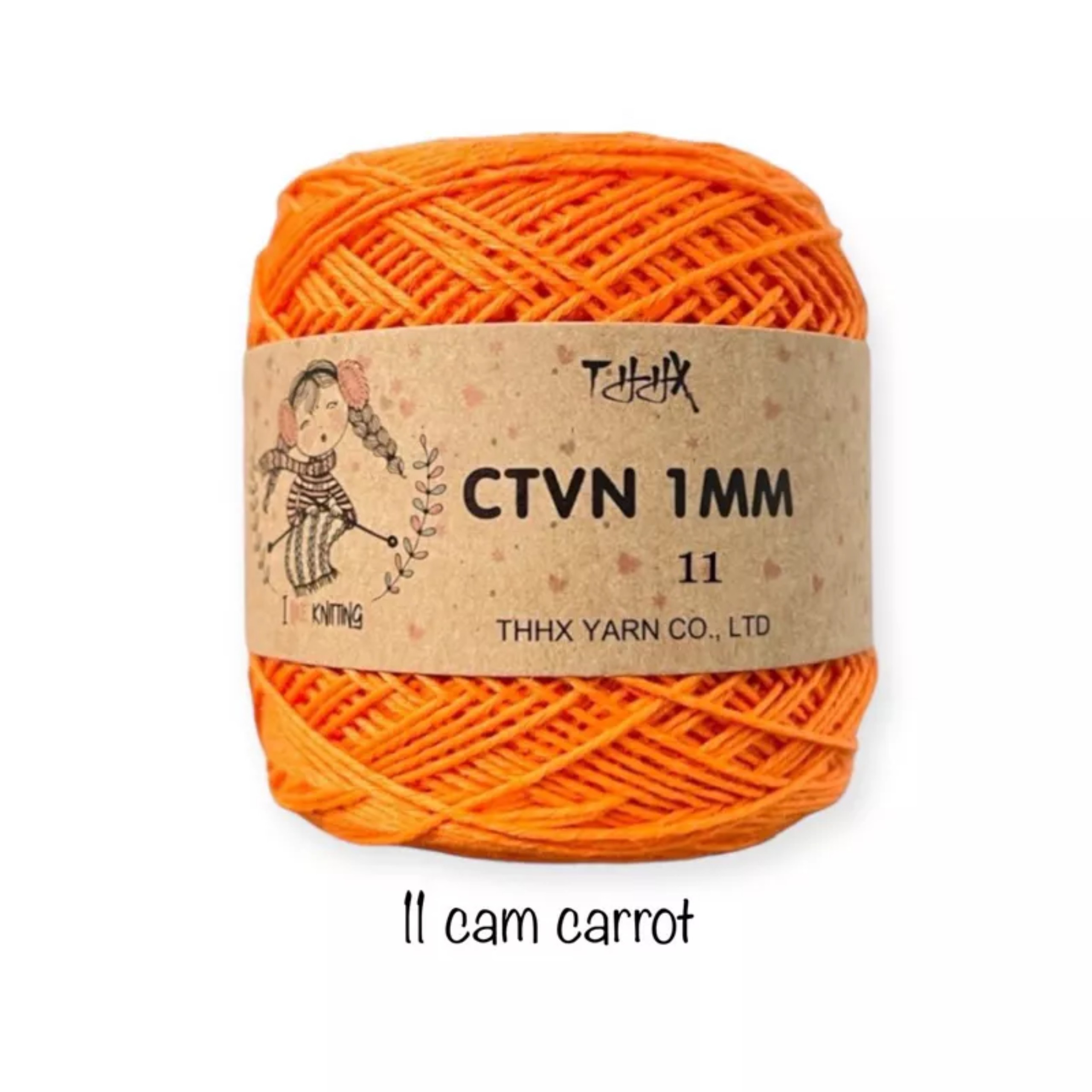 Sợi Cotton Việt Nam 1mm dùng trong đan, móc len