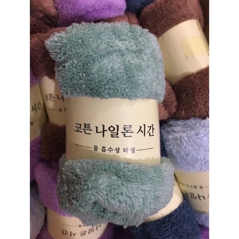 Khăn lông cừu Hàn Quốc cao cấp 30x50cm nhiều màu mềm mịn thấm hút nhanh.