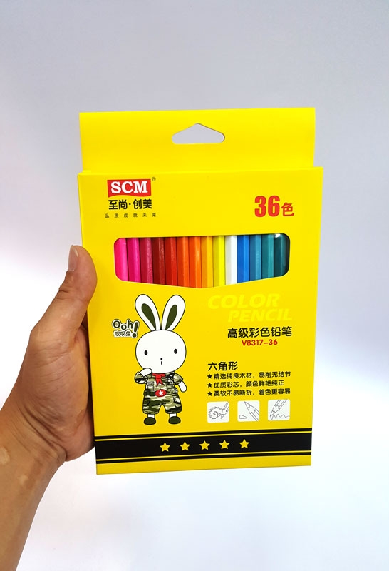 Chì 36 Màu SCM V8317-36 - Bao Bì Màu Vàng