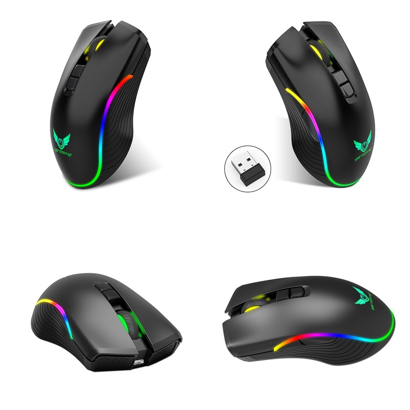 Chuột Không Dây Pin sạc T26 Gaming Mouse Type C - hàng nhập khẩu