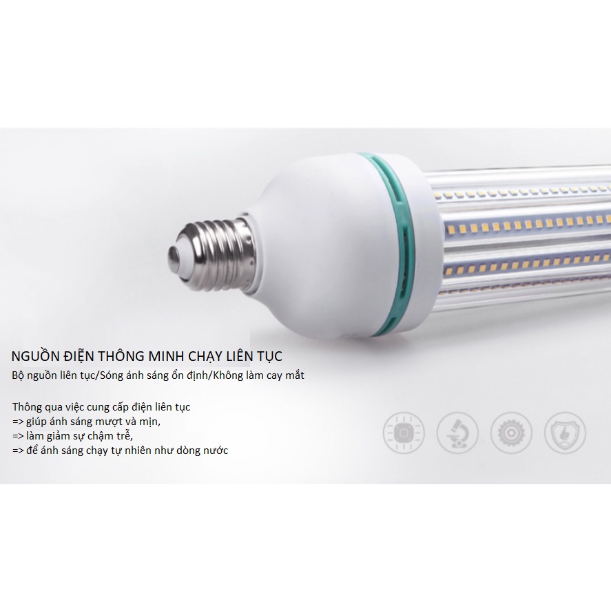 Bóng Đèn Led Chữ U 40w E27 Độ Sáng Cao, Led Bulb Nhà Ở Văn Phòng Hàng Chính Hãng