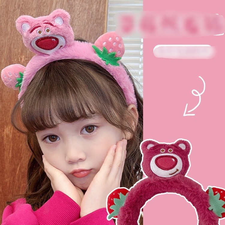 Combo 2 cài tóc gấu dâu  , tai thỏ phần thân cài nhựa dẻo ,bên ngoài bọc vải nhung lông êm ái , có thể điều chỉnh theo kích thước đầu người ,phong cách Hàn Quốc phụ kiện làm đẹp cho phái nữ 