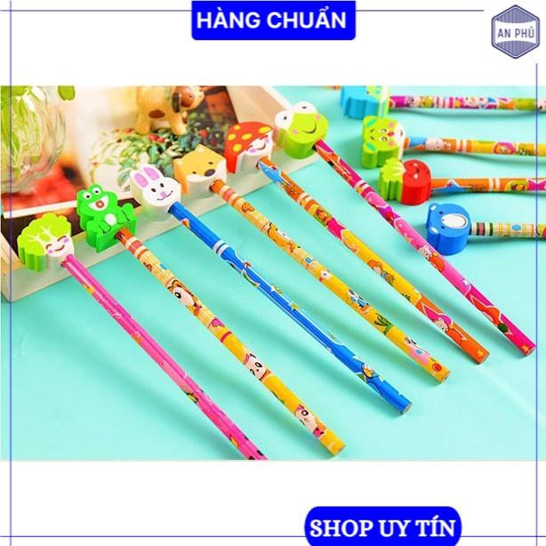 Bút Chì Gỗ Đầu Tẩy Hình Thú Đáng Yêu