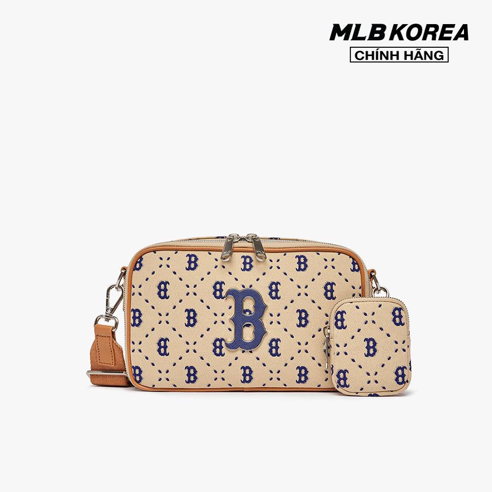 MLB - Túi đeo chéo unisex chữ nhật Diamond Monogram Jacquard 3ACRM013N