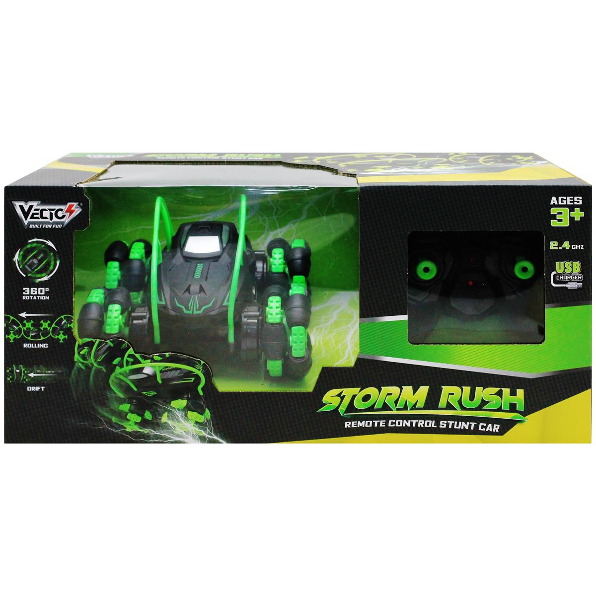 Đồ Chơi Siêu Xe Biểu Diễn Storm Rush Điều Khiển Từ Xa - Vecto VT619/GR - Màu Xanh Lá