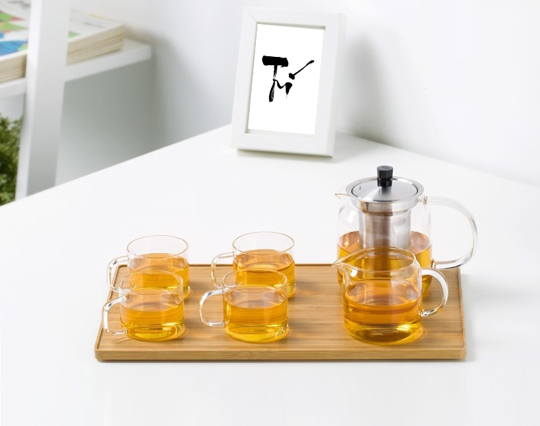 Khay trà tre, khay trà gỗ hình chữ nhật MO63