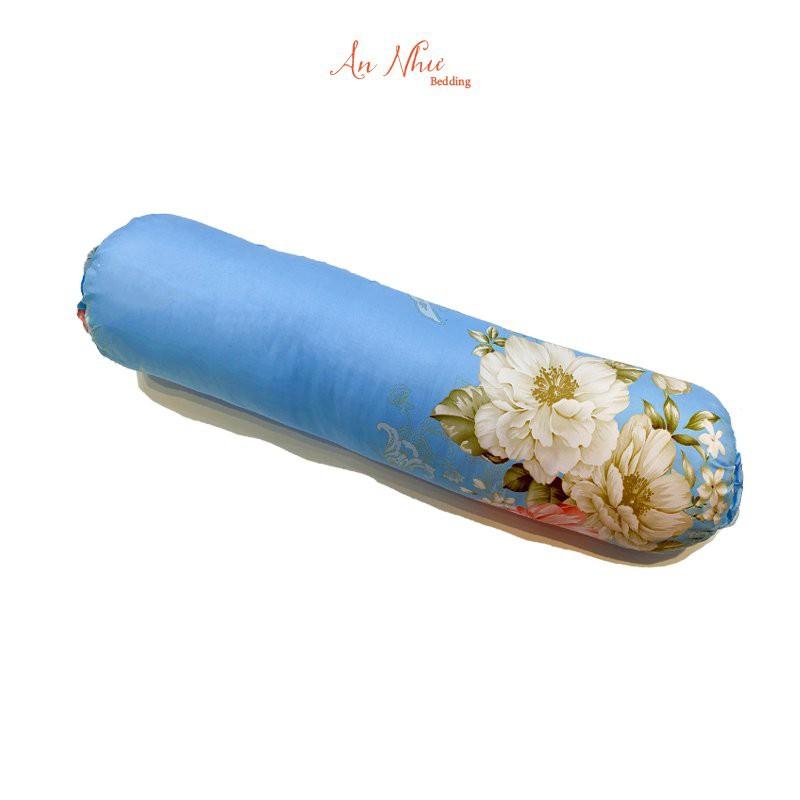 Vỏ gối ôm35x100 vỏ gối, bao gối ôm cotton poly hoa lá đẹp