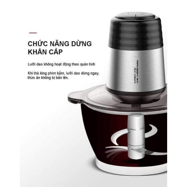 Máy Xay Thịt  2L Cối Thủy Tinh , Inox