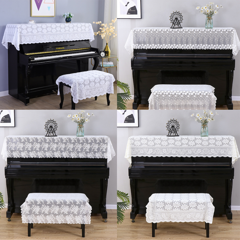 Khăn phủ đàn piano cơ đàn piano điện tử 88 phím phong cách Châu Âu cổ điển sang trọng chống bụi chống xước -  Hàng chính hãng