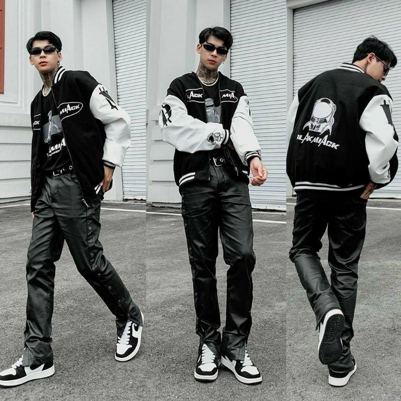 Áo khoác bomber unisex, áo khoác cặp đôi chất dù