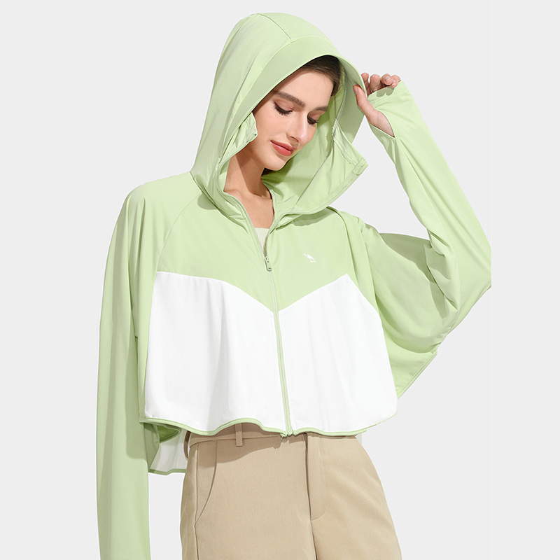 CAMEL phụ nữ quần áo chống nắng mùa hè Bảo vệ tia cực tím băng lụa thoáng khí áo sơ mi UPF50