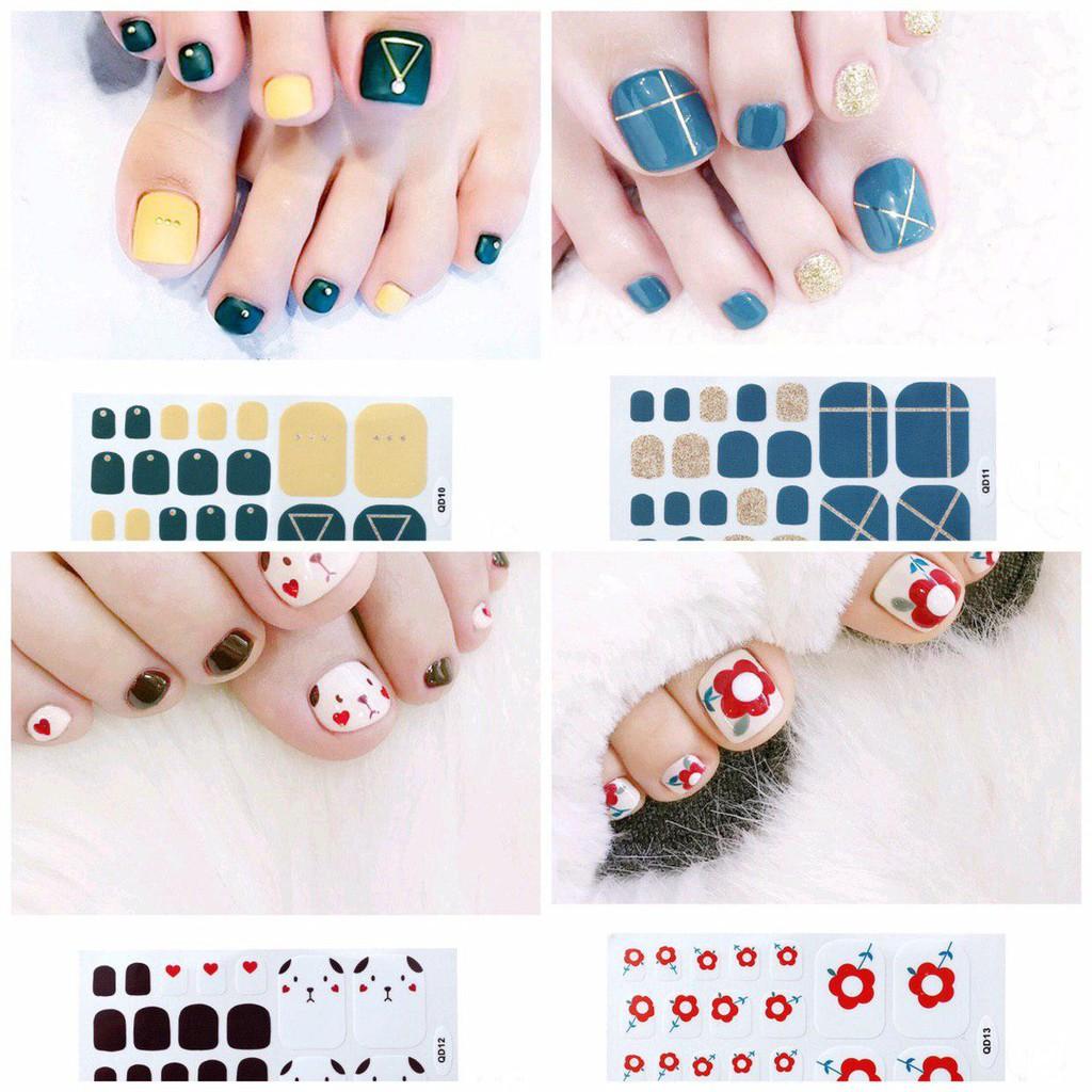 Decal Sticker Nail dán móng chân nhanh Đẹp - Nhanh - Bền