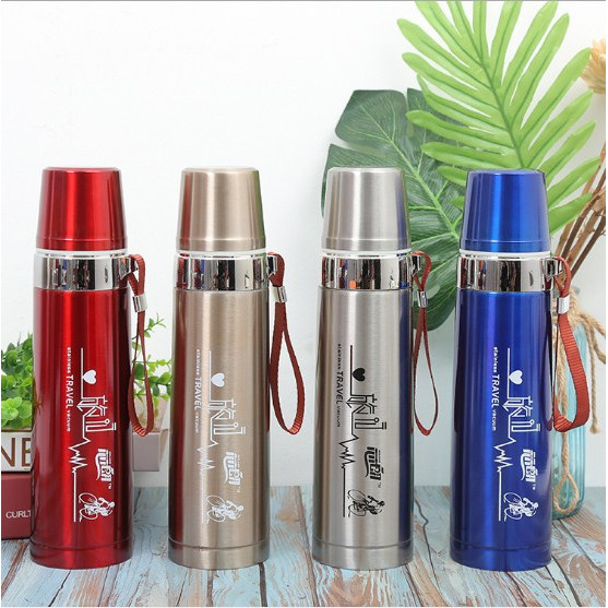 BÌNH GIỮ NHIỆT INOX LOẠI LỚN 800ML( Màu ngẫu nhiên)