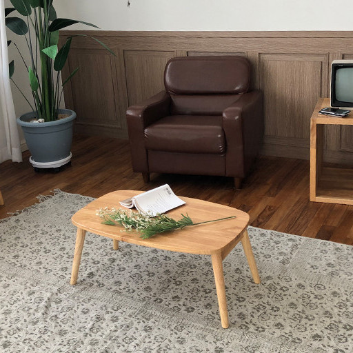 BÀN SOFA CHÂN GẤP HÀN QUỐC MÀU GỖ - TABLE B NATURAL 75x44