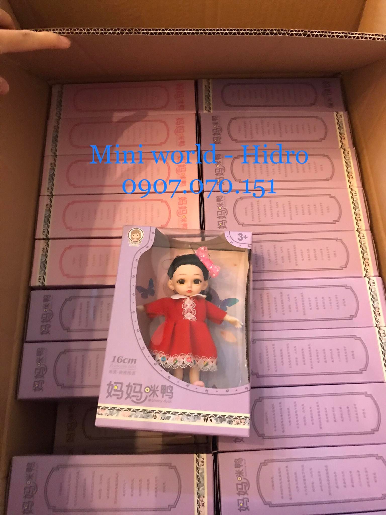 [1 búp bê] Búp bê Baboliy bjd 16cm khớp có hộp