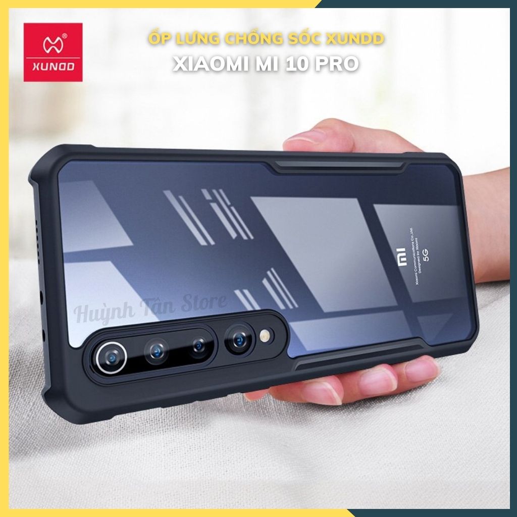 Ốp lưng chống sốc XUNDD cho mi 10 pro bảo vệ camera - hàng nhập khẩu