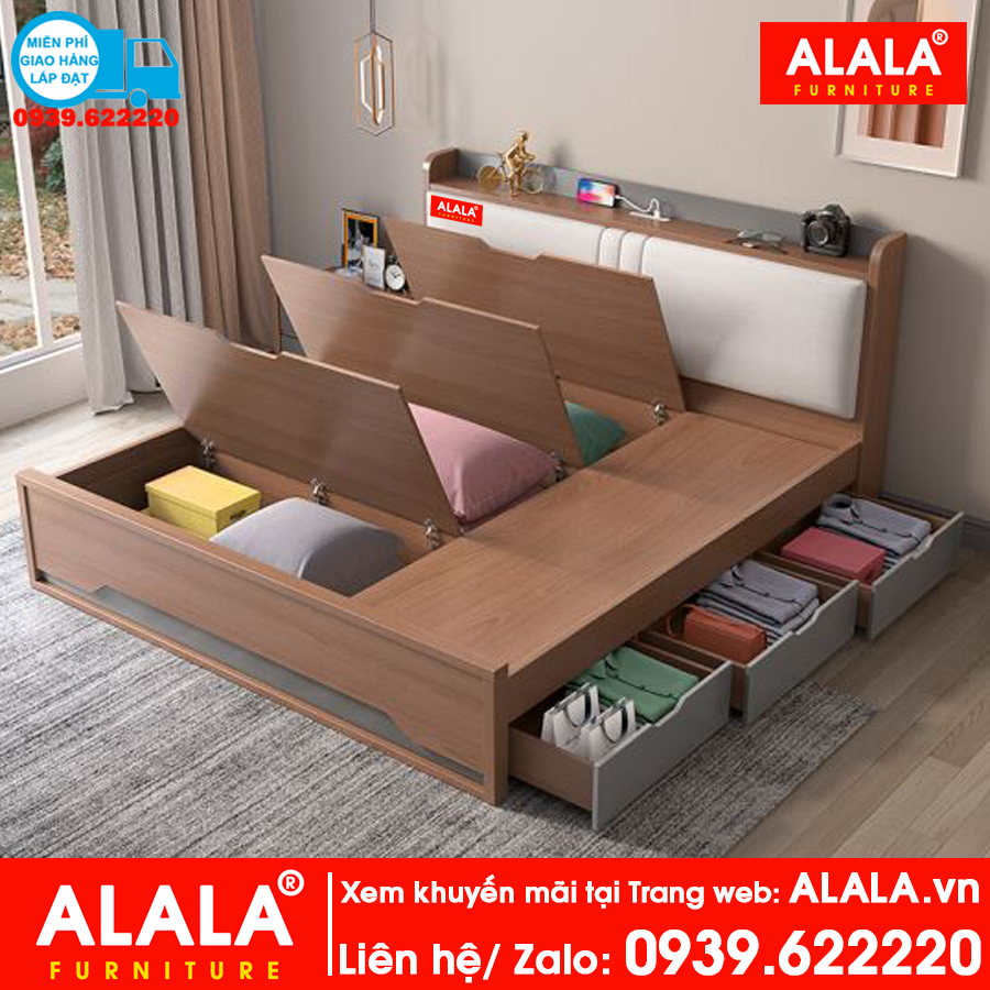 Giường ngủ ALALA13 cao cấp - Thương hiệu ALALA