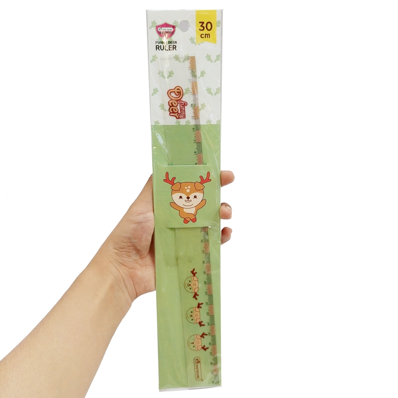 Thước Kẻ 30 cm Masterart - Hình Tuần Lộc