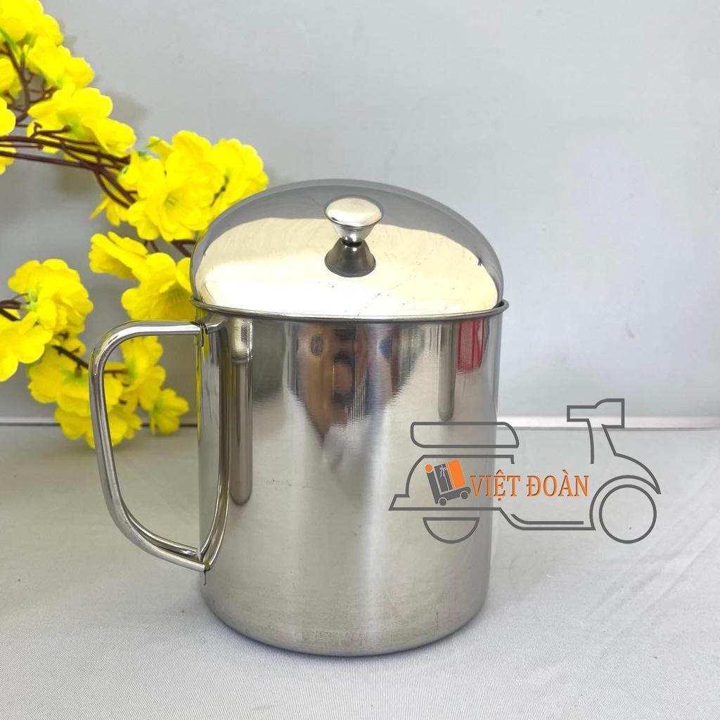 CA INOX SUS 304 CÓ NẮP 1LIT , 500ml, 250ml , CỐC UỐNG NƯỚC, TÁCH uống trà, cà phê - kiểu dáng sang trọng