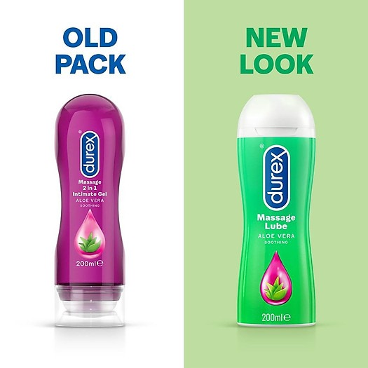 Gel Massage Durex 2 in 1 Hương Thơm Lô Hội - Mát Xa Toàn Thân - Bôi Trơn Quan Hệ + BCS Jex - Che Tên Sản Phẩm