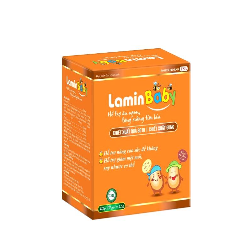 LAMIN Baby Hỗ trợ ăn ngan, tăng cường tiêu hóa - Hộp 20 gói*2,5 g