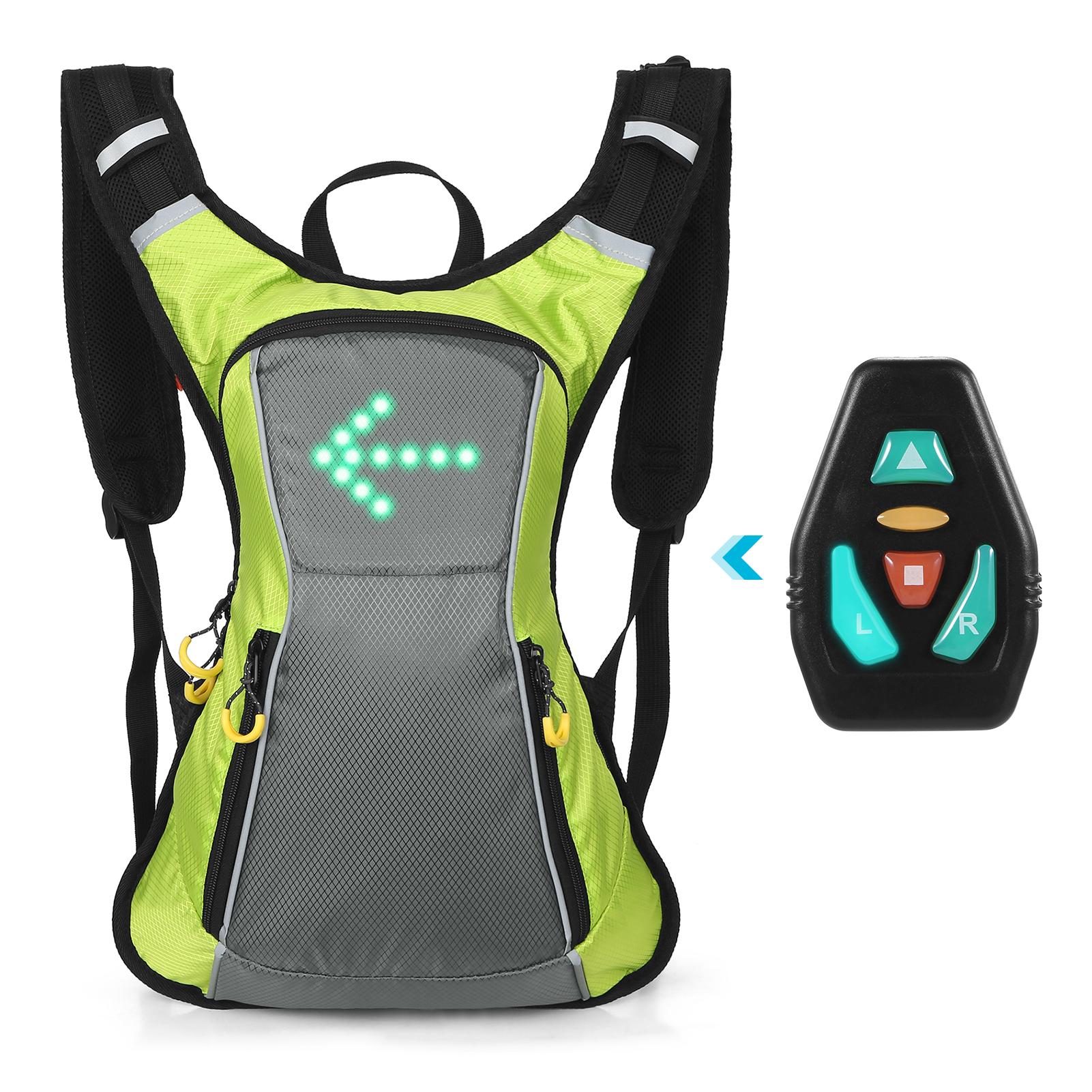 Áo Vest Balo Bền Siêu Nhẹ Chống Nước Ipx5 Phù Hợp Cắm Trại Thể Thao Ngoài Trời Leo Núi Có Đèn Led Báo Hiệu An Toàn Điều Khiển Từ Xa Không Dây