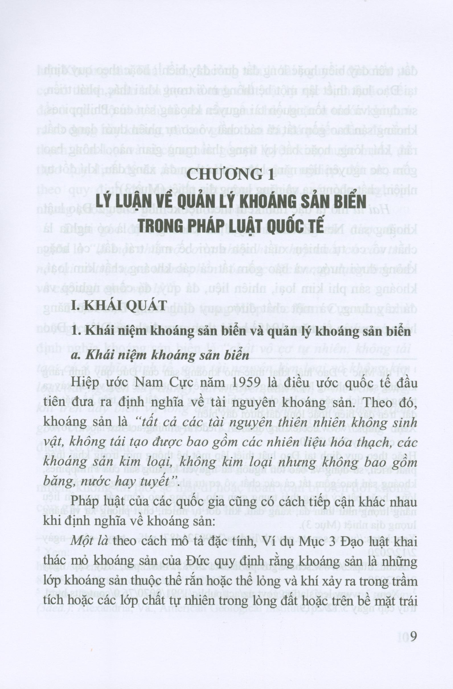 Pháp Luật Quốc Tế Về Quản Lý Tài Nguyên Khoáng Sản Biển Và Thực Tiễn Của Việt Nam