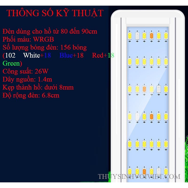 Đèn led 4 và 6 dãy ánh sáng trắng hoặc phối màu WRGB dành cho hồ thủy sinh, hồ cá cảnh, VUI LÒNG XEM KỸ MÔ TẢ