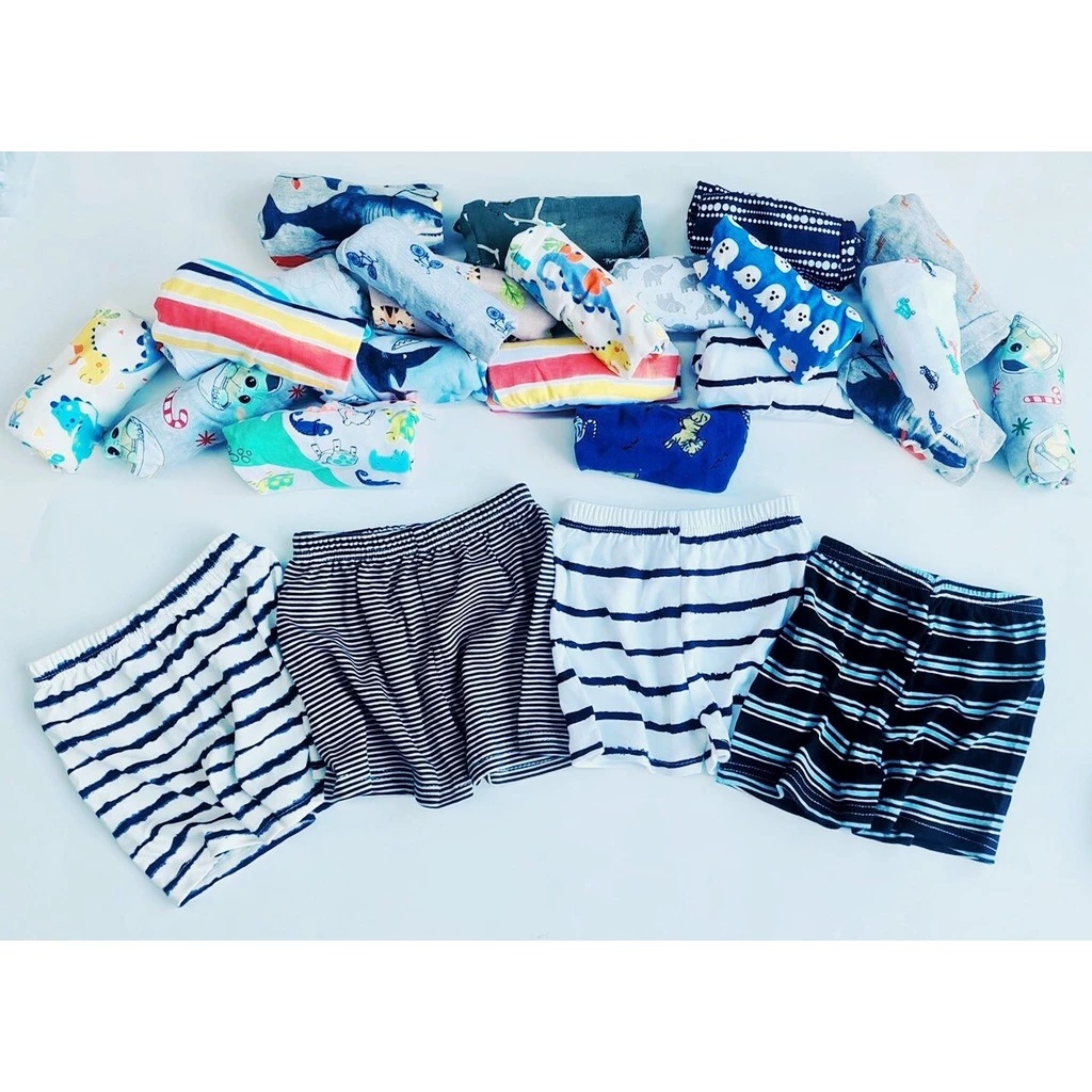 Quần short thun nhiều màu mẫu nhiên bé trai size 1 2 3 4 5 tuổi Từ 7-20kg Dành Cho Bé Trai