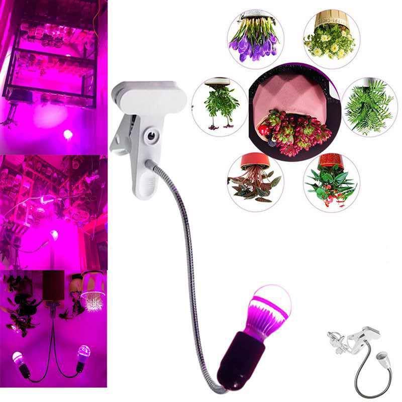 Đèn LED thuận lợi nhất mọng nước lấp đầy ánh sáng hoa giả mặt trời tăng trưởng thực vật đèn trong nhà thẳng đứng clip-on đèn bàn thực vật