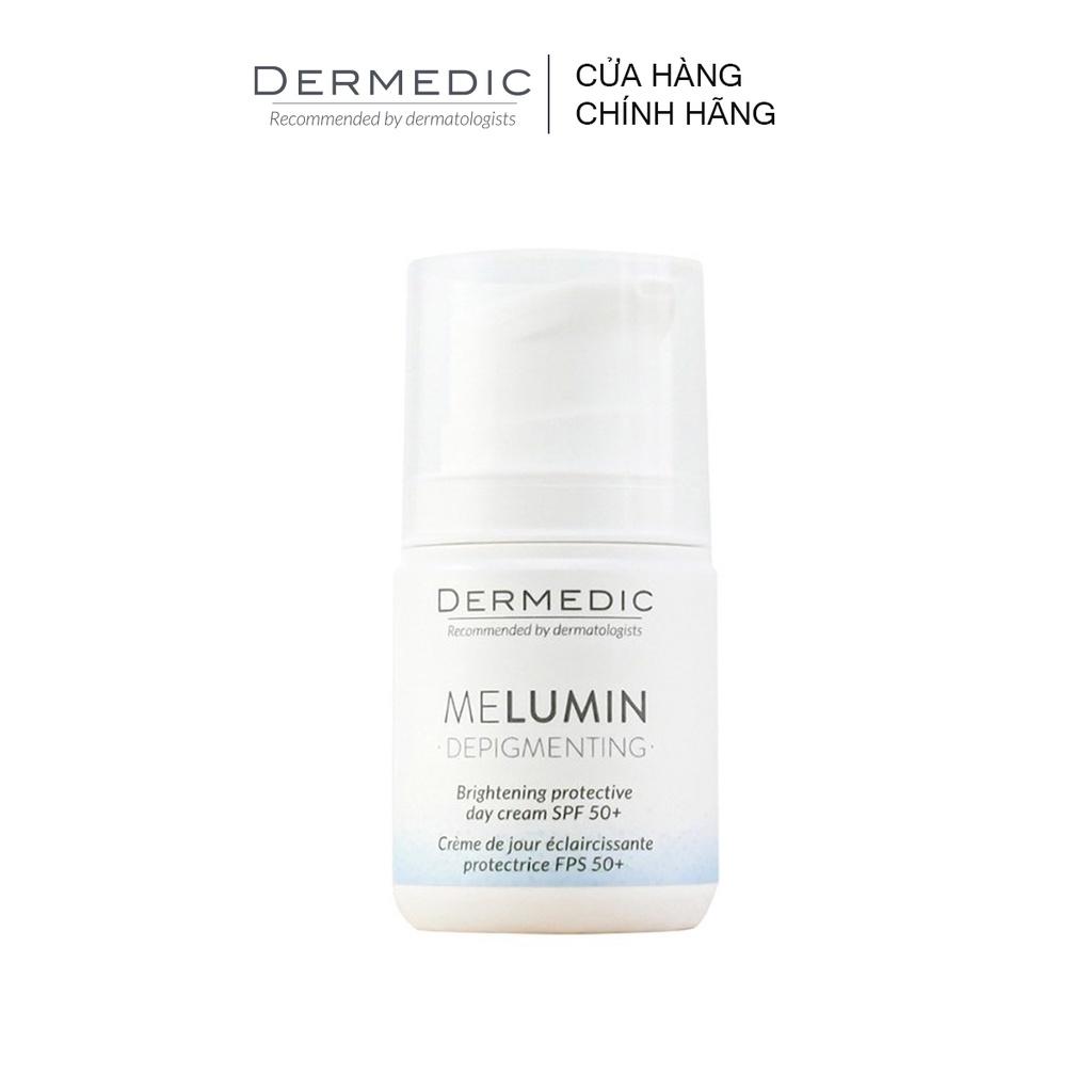 Kem Melumin Brightening Protective Day Cream SPF 50+ Dermedic - Làm sáng da kết hợp chống nắng 55g