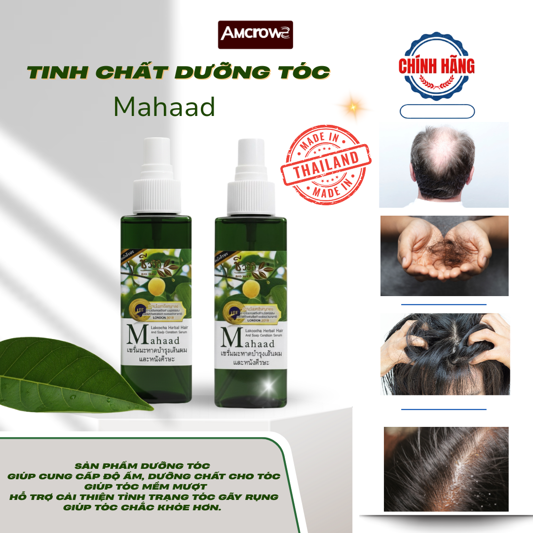 Xịt Dưỡng tóc và kích thích mọc tóc BIO WAY LAKOOCHA HERBAL HAIR AND SCALP CONDITION SERUM (Công ty)