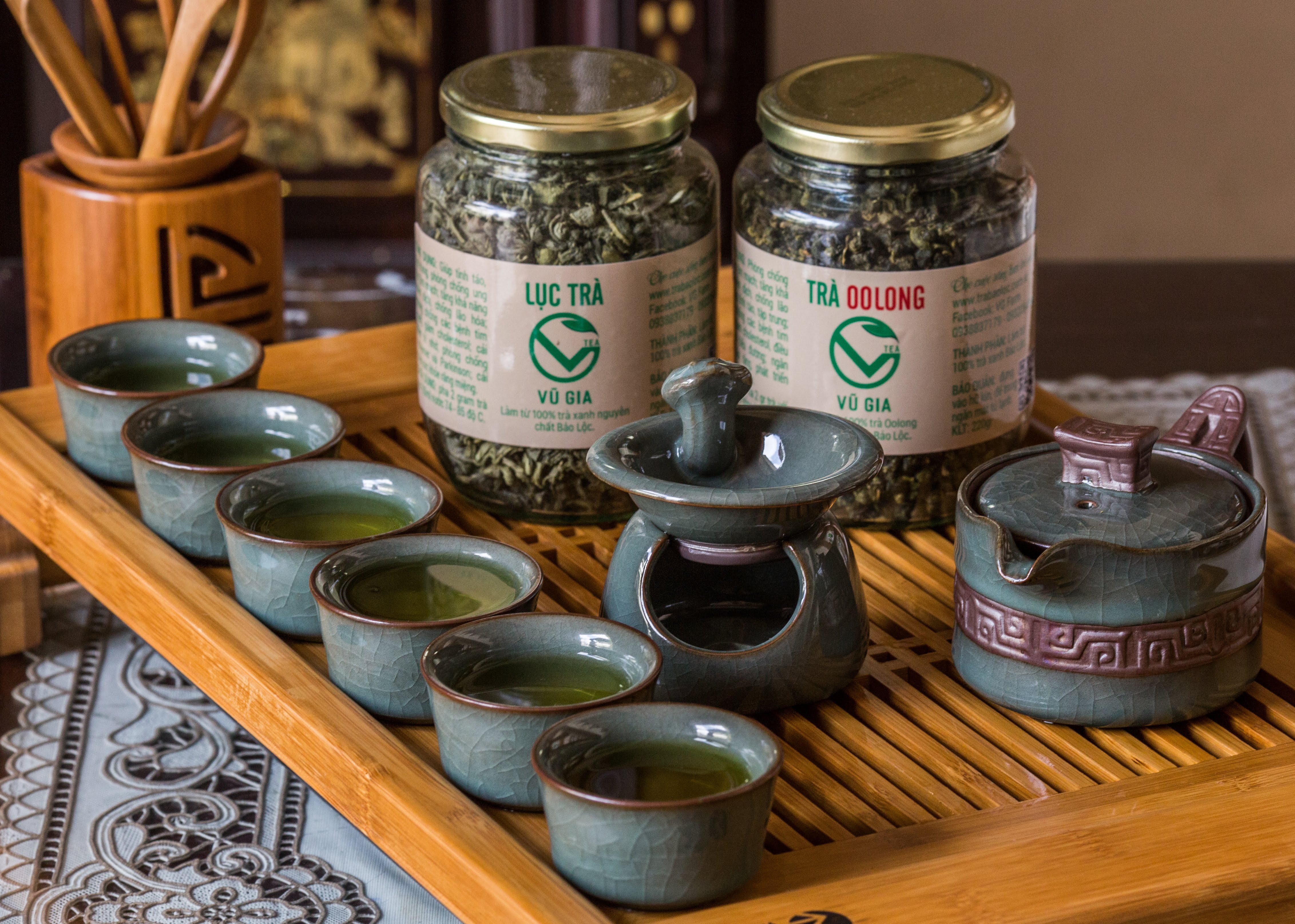 Trà Oolong Nguyên Chất Bảo Lộc Vũ Gia (400gr/hũ) - Nguyên liệu nấu trà sữa trân châu thơm ngon tại nhà, giảm cân an toàn