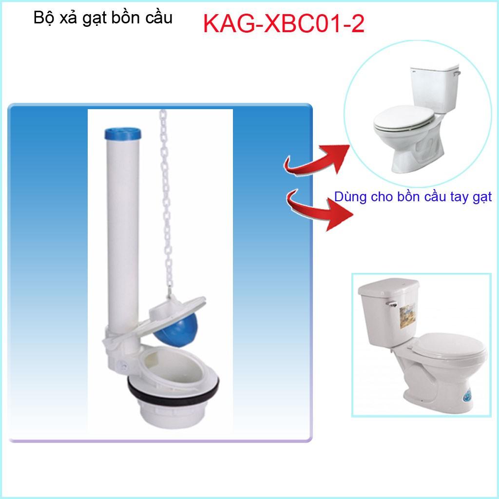 Bộ xả cầu gạt phổ thông 2 khối , xả bệt gạt két rời KAG-XBC01