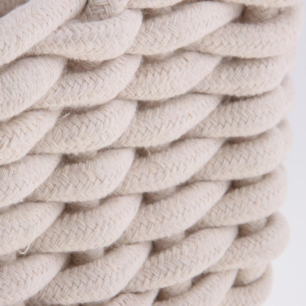 Linen Weaving Storage Baskets Box with Handle Laundry Basket Organizer