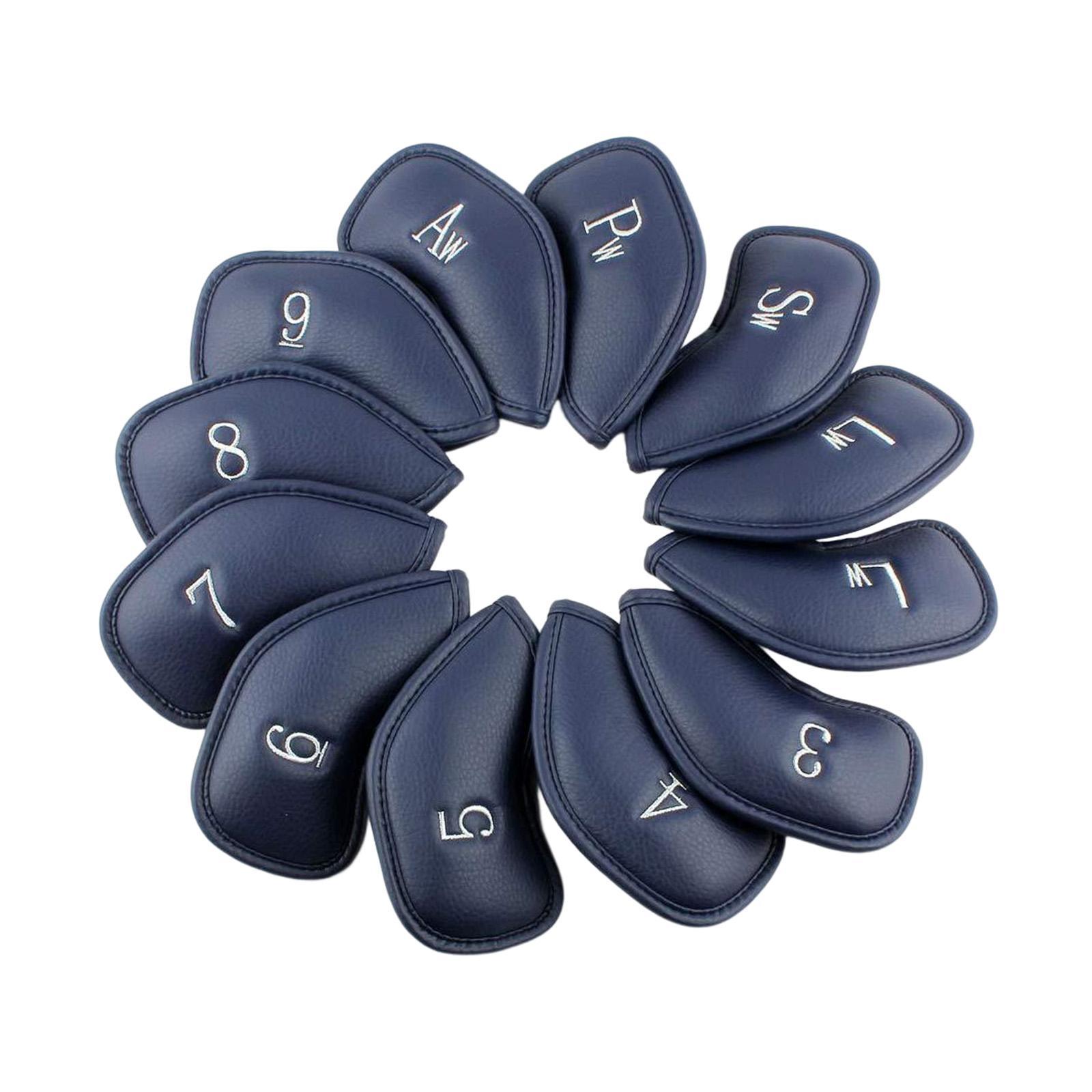 12 Pieces Golf Iron Headcover Set Golf Club Head Cover Protector Golf Accessories