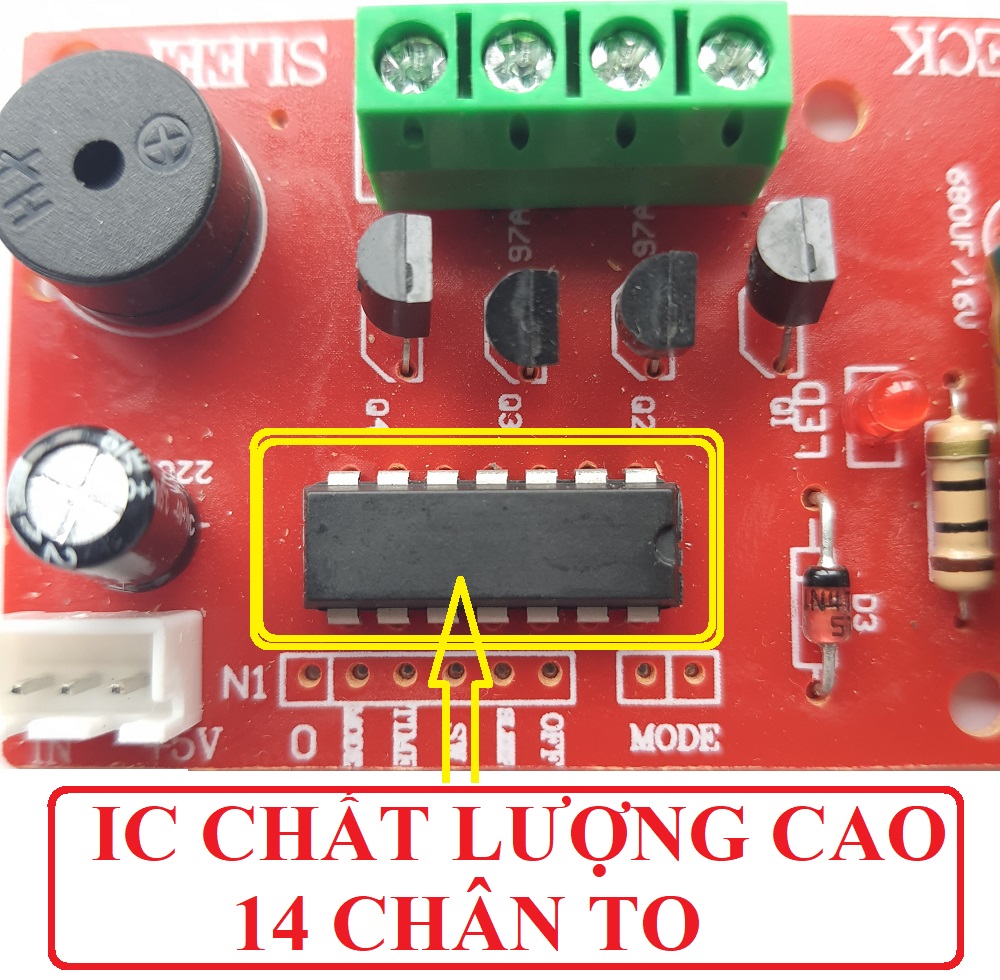 Bộ điều khiển quạt từ xa INVERTECH loại tốt IC to 14 chân có cầu chì bảo vệ dùng cho các loại quạt bàn quạt treo tường...