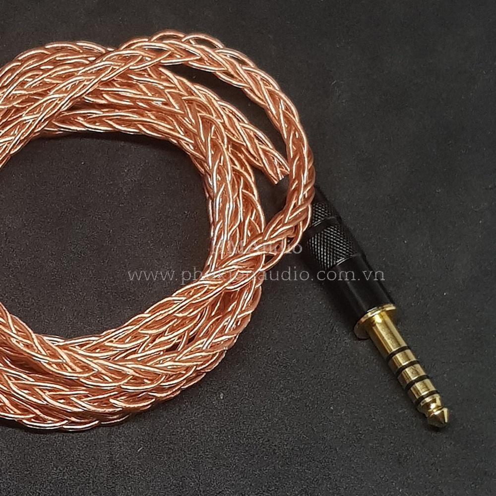 Dây tai nghe đồng OFC 1.0mm tết 8 - Connector for Headphone DT240 Pro