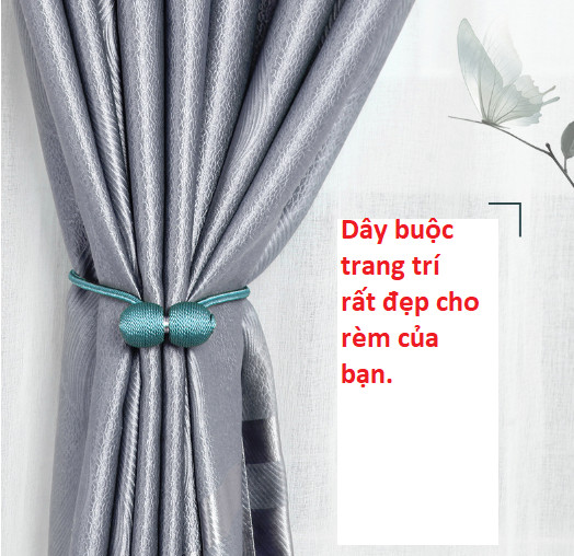 01 Dây buộc rèm cửa nam châm tiện lợi, thời trang rèm trang trí đẹp, đơn giản GD173-DayBRNC (giao màu ngẫu nhiên)