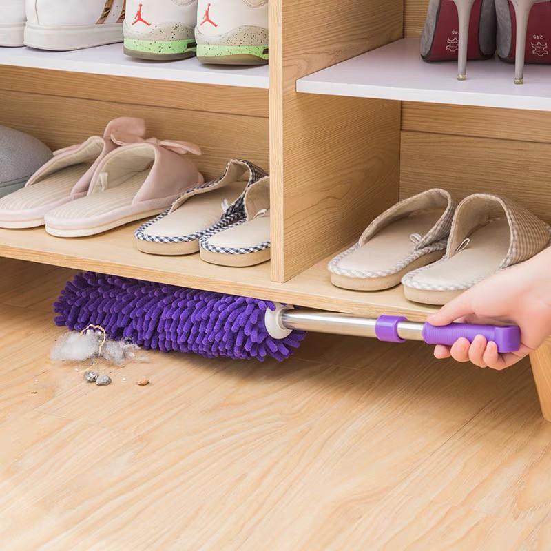 Chổi phủi bụi gấp gọn/kéo dài lau chùi sạch sẽ cho gia đình