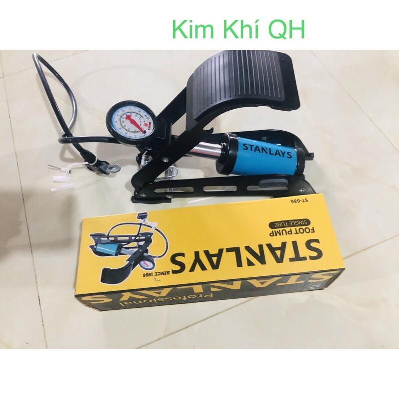 Bơm xe máy bơm xe đạp mini Stanlay đa năng cao cấp