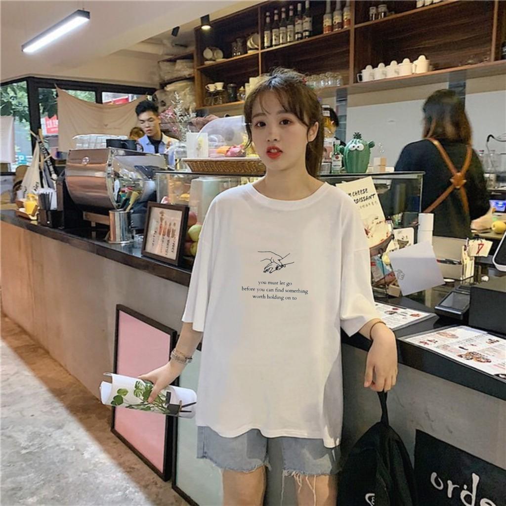 Áo thun tay lỡ You Must Let Go phông Unisex nam nữ tee oversize form rộng pull Ulzzang Streetwear Hàn Quốc vải mềm