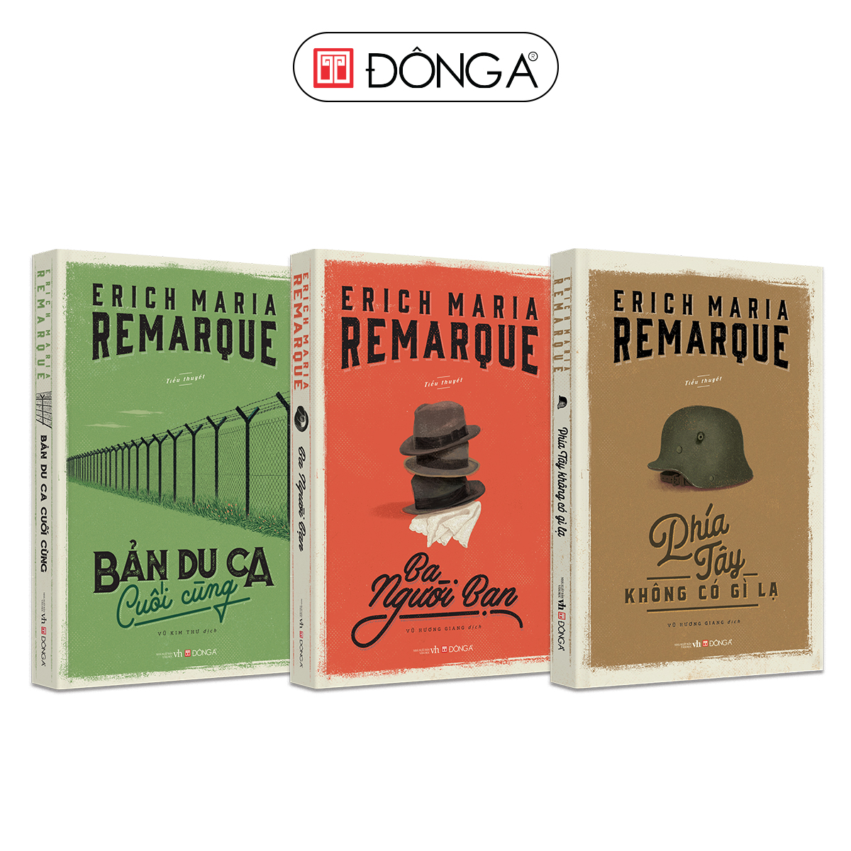 Combo 3 tác phẩm của Erich Maria Remarque: Phía Tây không có gì lạ + Bản du ca cuối cùng + Ba người bạn