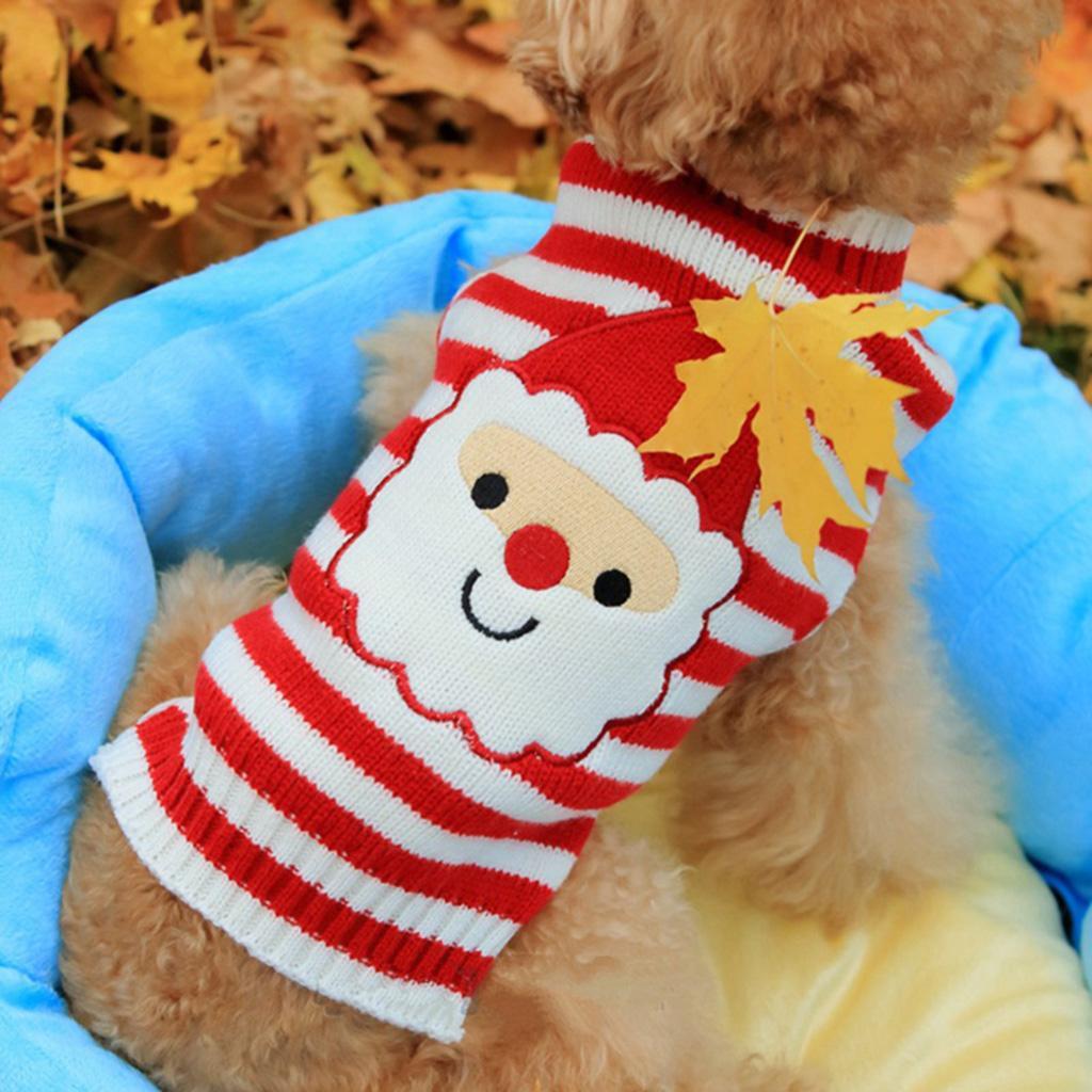 XS/S/M/L Size Pet Dog Winter Warm Sweater Poodle Coat Apparel