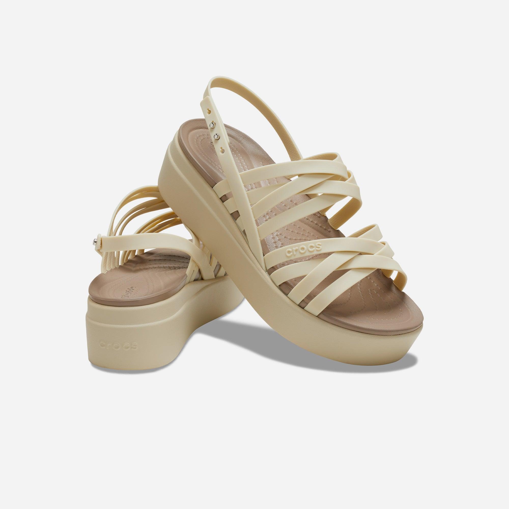 Xăng đan nữ Crocs Strappy Low Wedge - 206751-2Y2