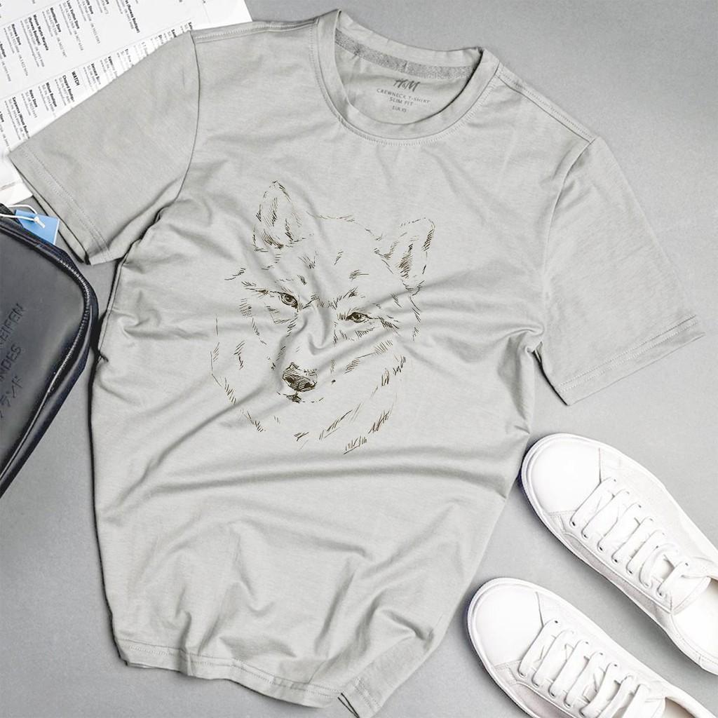 Áo phông nam độc lạ cá tính phong cách unisex màu xám