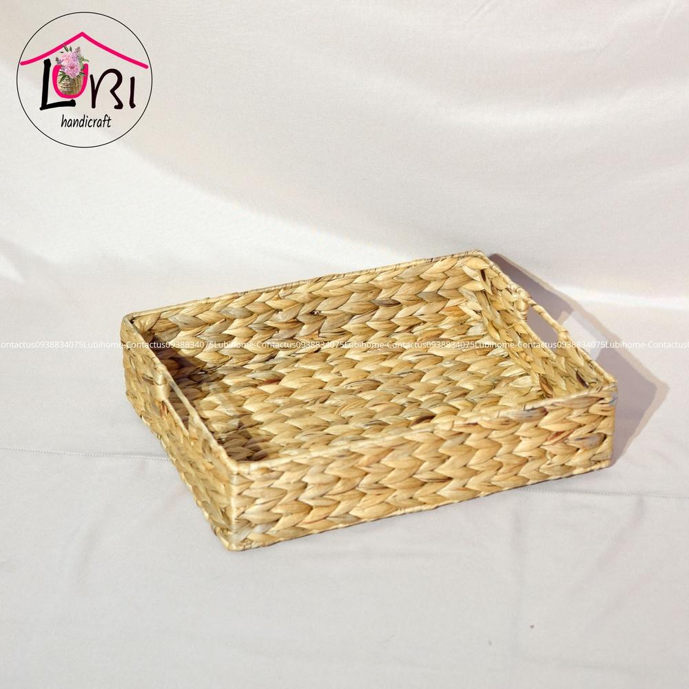 Khay đựng đồ văn phòng lục bình - sang trọng
