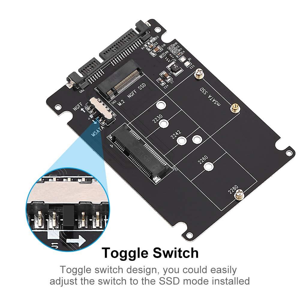 Bộ chuyển đổi Onelesy M.2 NGFF sang SATA Bộ chuyển đổi MSATA sang USB SATA 3.0 Bên ngoài 2 trong 1 mSATA m.2 NGFF sang SATA USB Adapter Riser Card