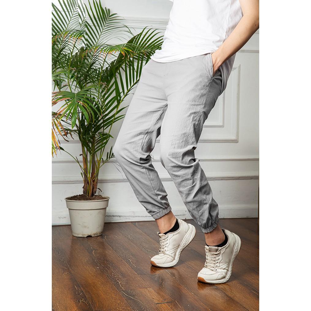 Quần Jogger Đũi Nam Cao Cấp 2020 - QD44+VÍ